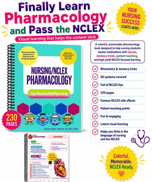 Nursing/ NCLEX Pharmacology Book for Nursing School & NCLEX Review